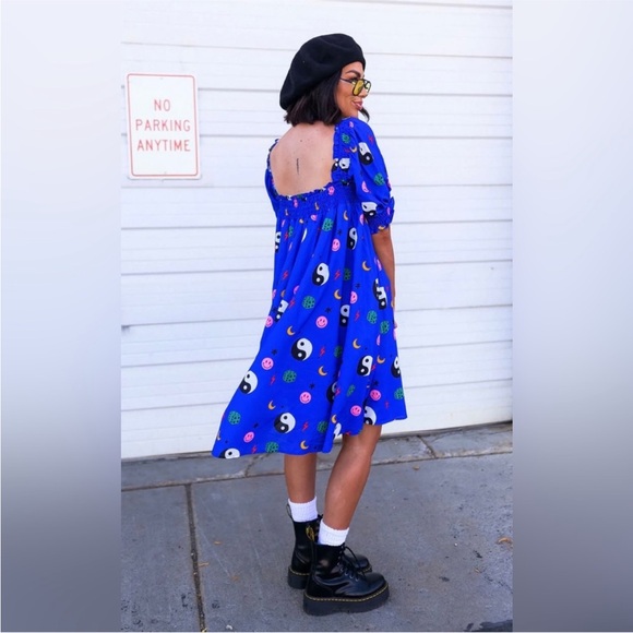 LALA Blue and White Dress - Picture 2 of 8